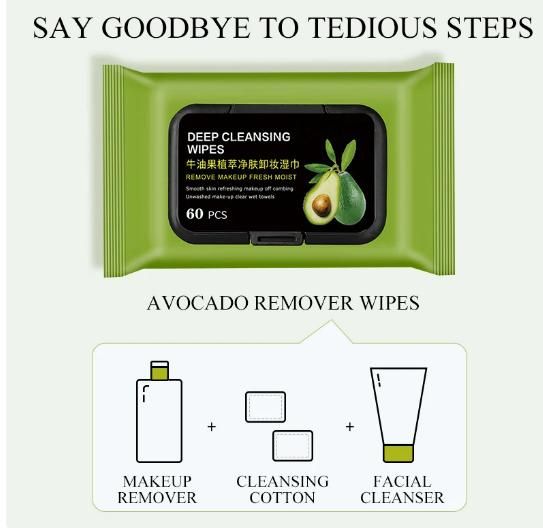 Avocado Makeup Remover Wipes