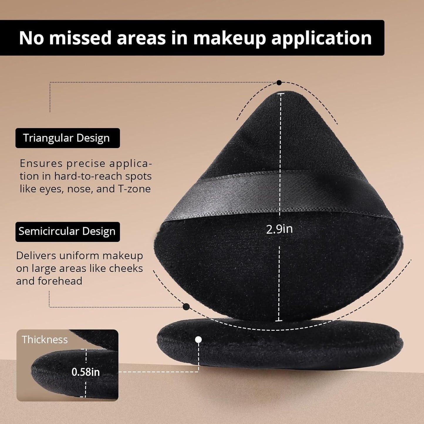 Triangle Powder Puffs